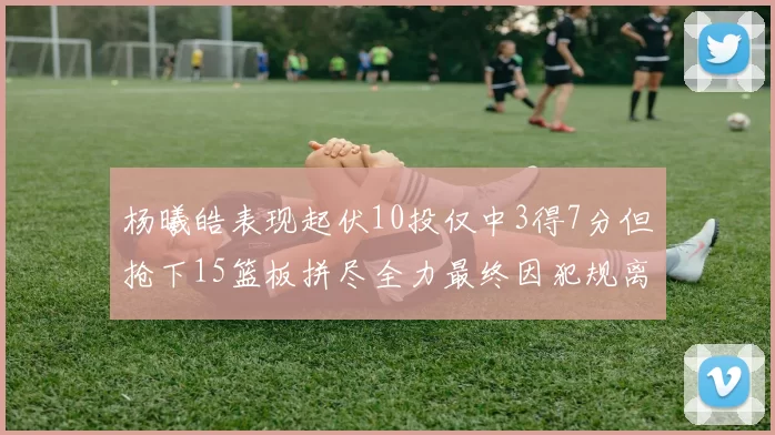 杨曦皓表现起伏10投仅中3得7分但抢下15篮板拼尽全力最终因犯规离场